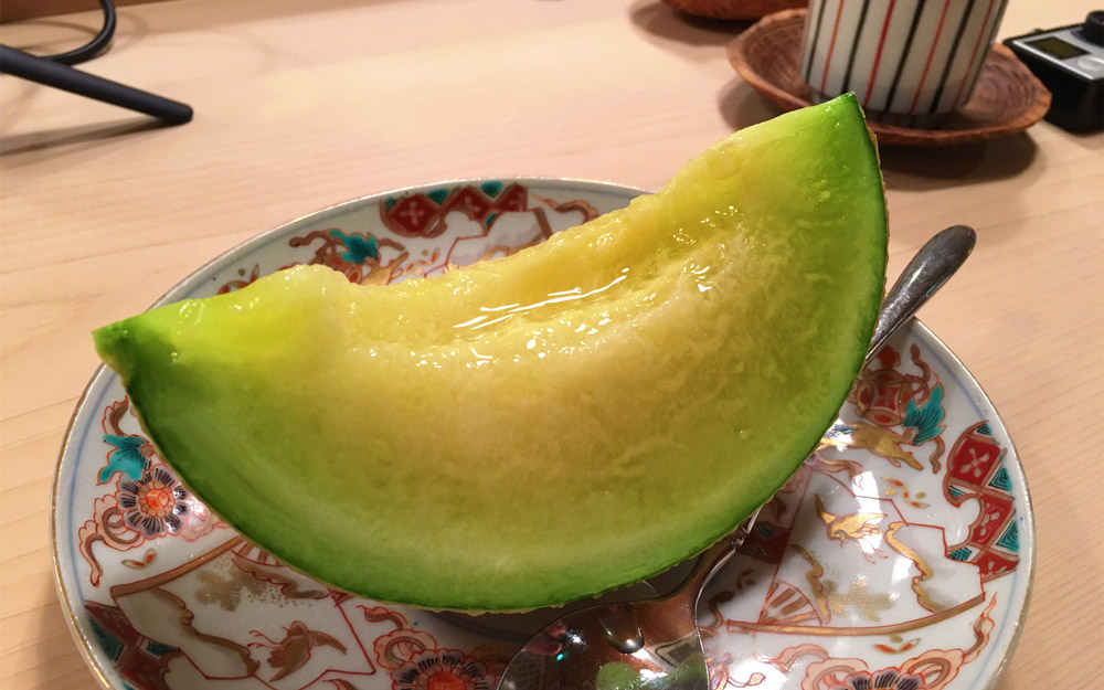 expensive melon dessert at nanachome kyoboshi
