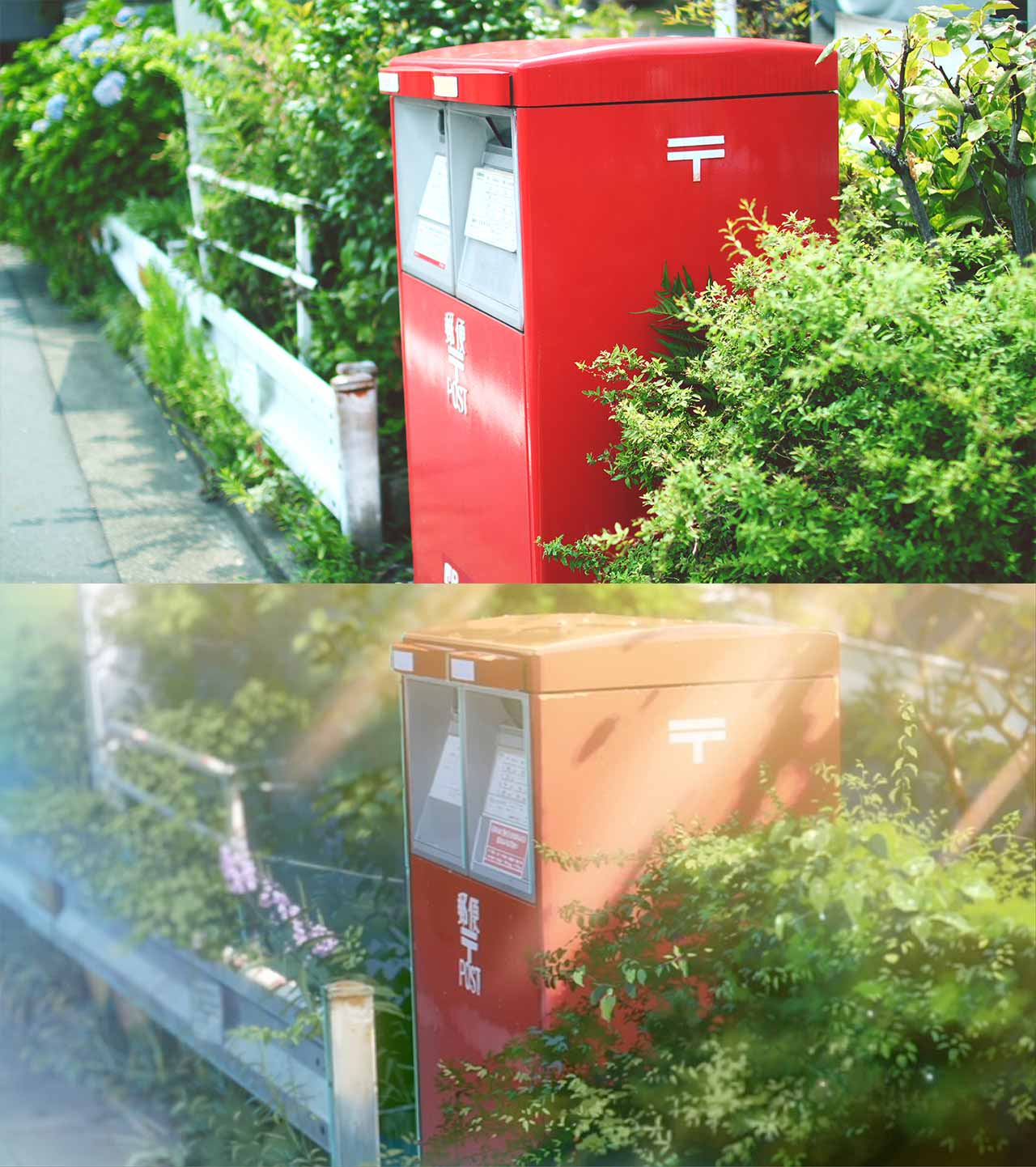 japanese post box used in your name anime movie